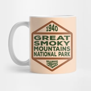 Great Smoky Mountains National Park Tennessee badge Mug